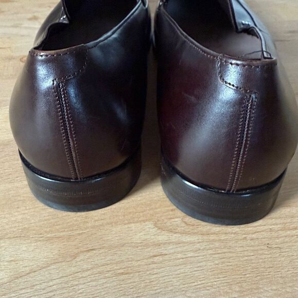 Bally Men’s Swiss Made Leather Apron Toe Loafers 8.5 – Dark Brown main image 8